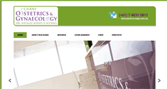 Desktop Screenshot of cairns-obgyn.com.au